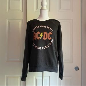 Size M light weight fleece Lucky Brand Graphic Sweatshirt AC/DC